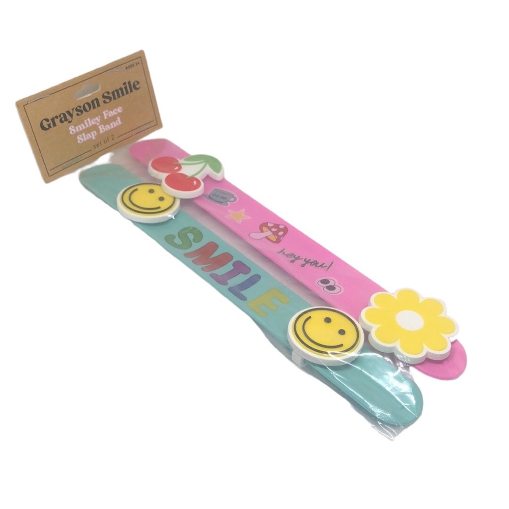 🟢 Grayson Kids Slap Bracelets Accessories “smile and hey you”